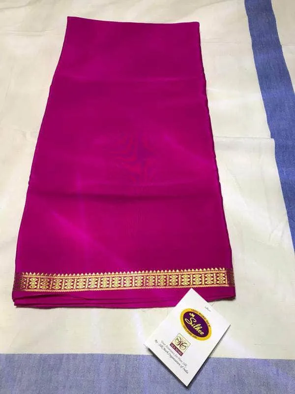 100Grm Thickness South Silk Saree
