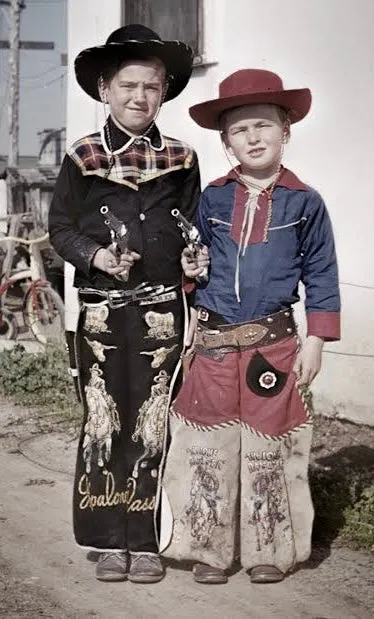 1960s Child’s cowboy costume and tent