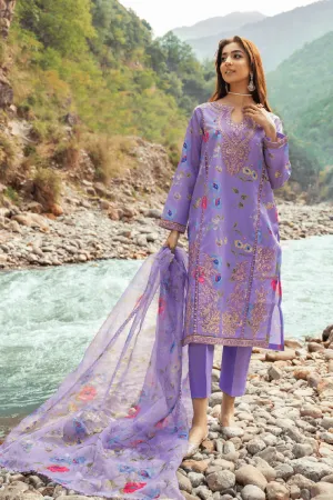 3PC Stitched | Embroidered Raw Silk Suit