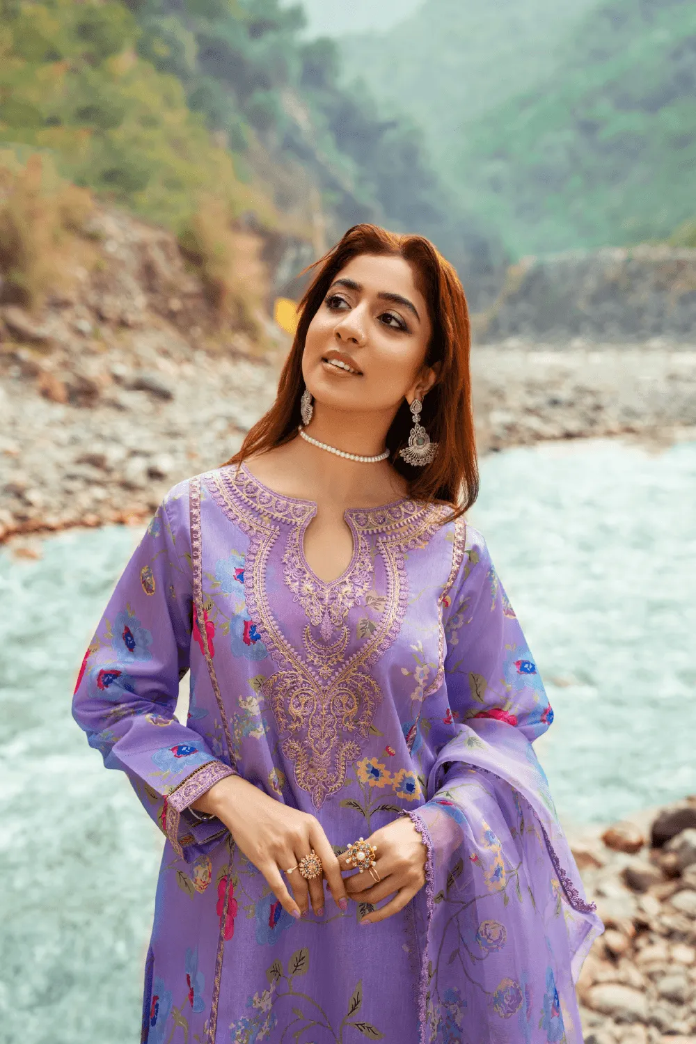 3PC Stitched | Embroidered Raw Silk Suit