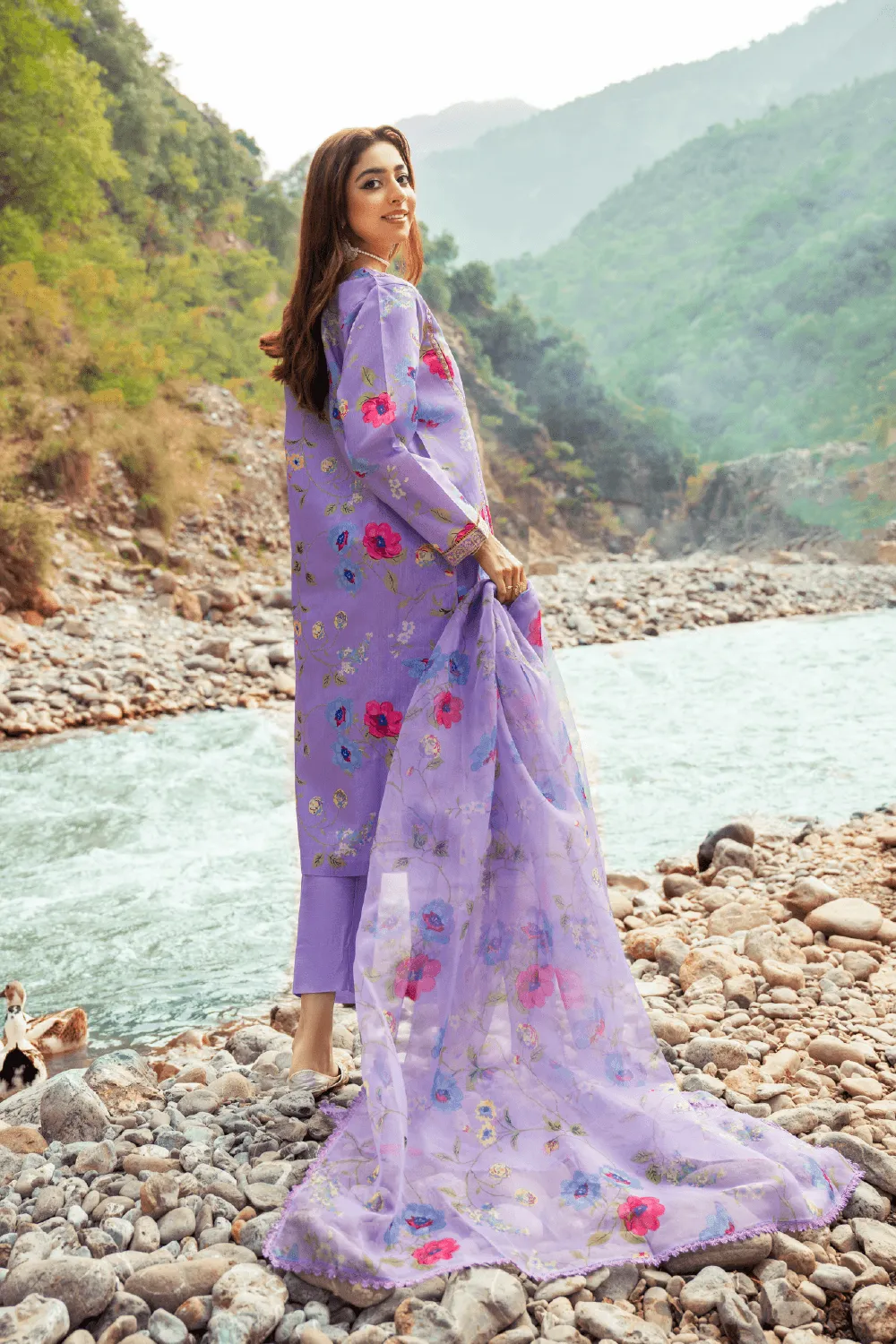 3PC Stitched | Embroidered Raw Silk Suit