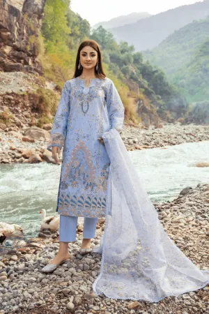 3PC Stitched | Embroidered Raw Silk Suit