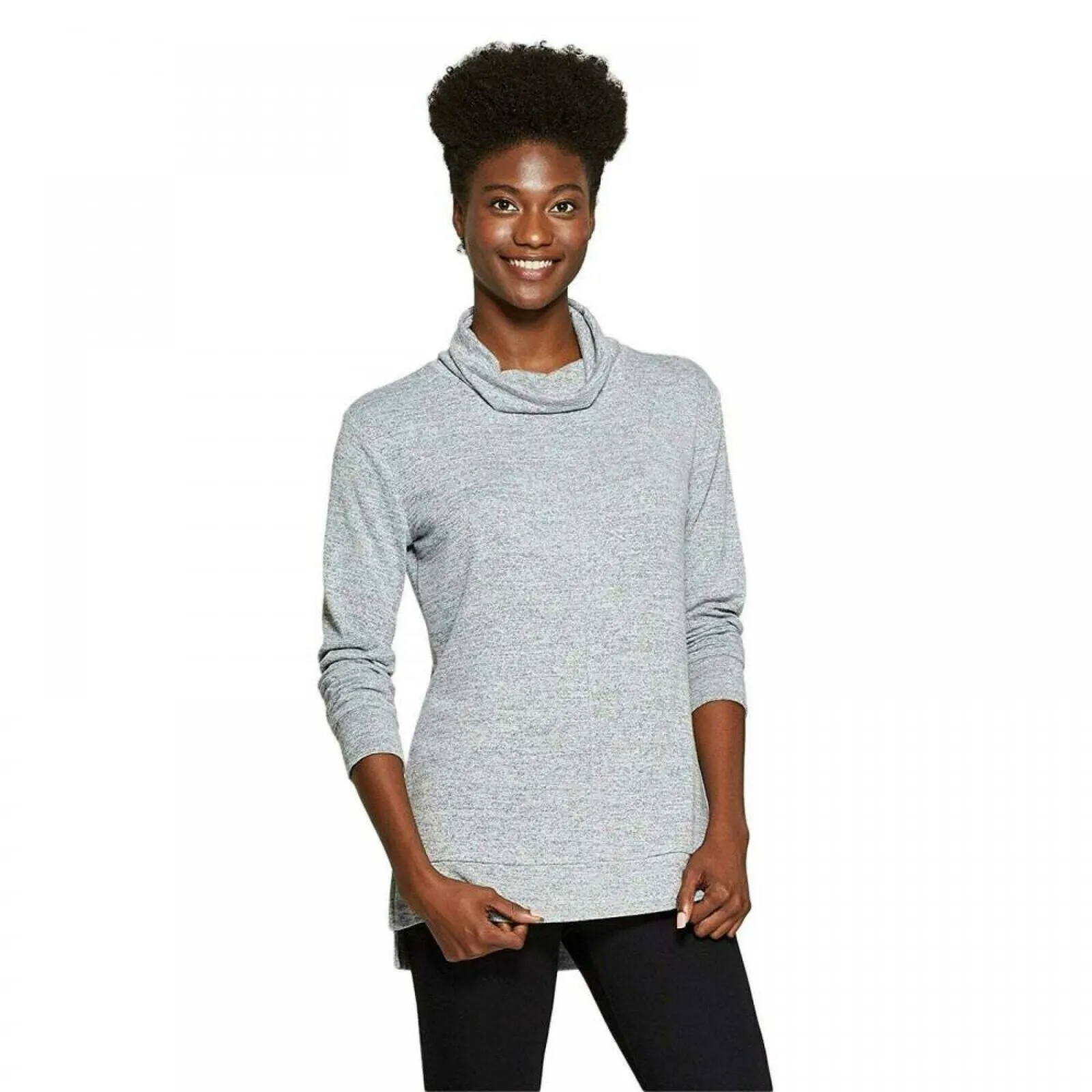 A New Day Women's Drapey Long Sleeve Cozy Cowl Neck Top