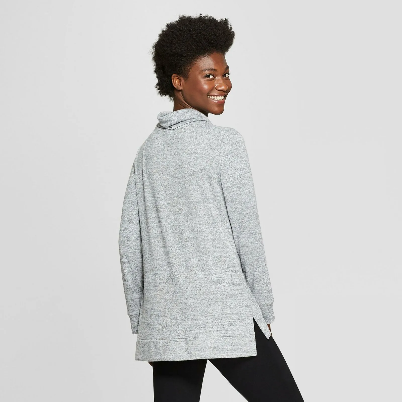 A New Day Women's Drapey Long Sleeve Cozy Cowl Neck Top