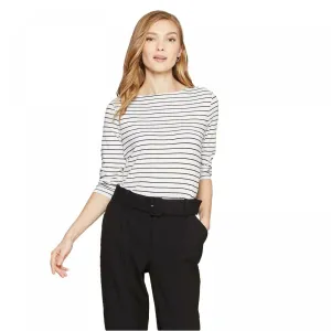 A New Day Women's Stretch 3/4 Sleeve Clean Boat Neck T-Shirt