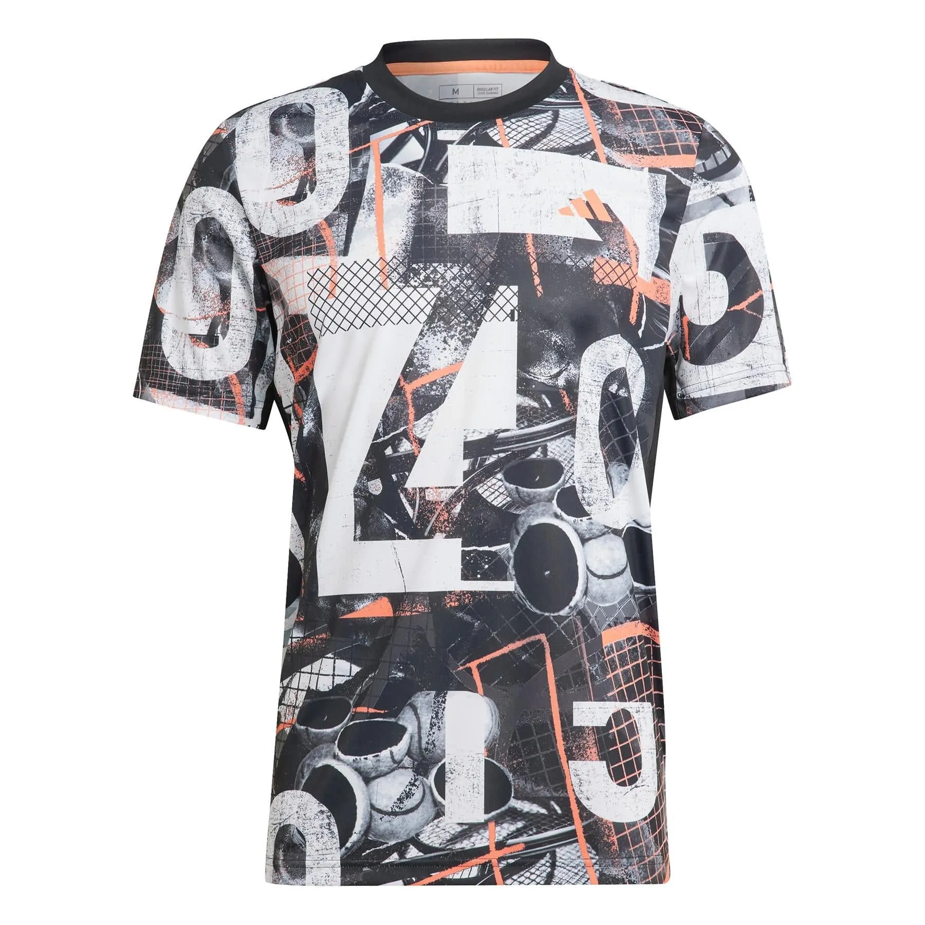 adidas Club Mens Graphic T-Shirt - White / Black