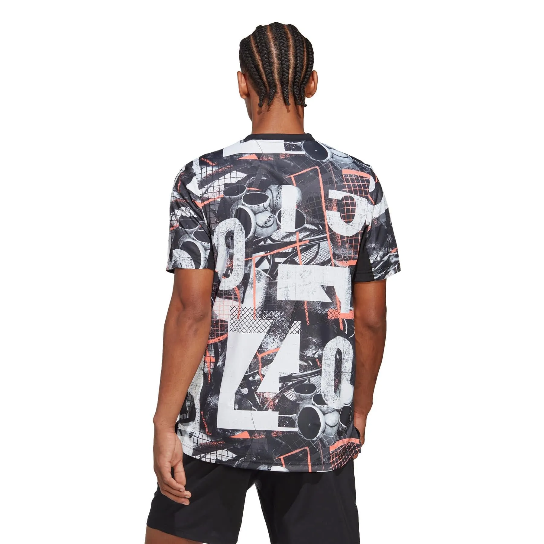 adidas Club Mens Graphic T-Shirt - White / Black