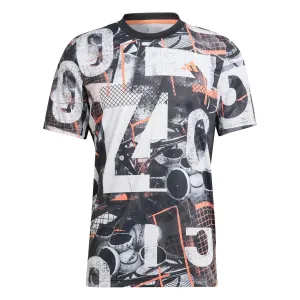 adidas Club Mens Graphic T-Shirt - White / Black