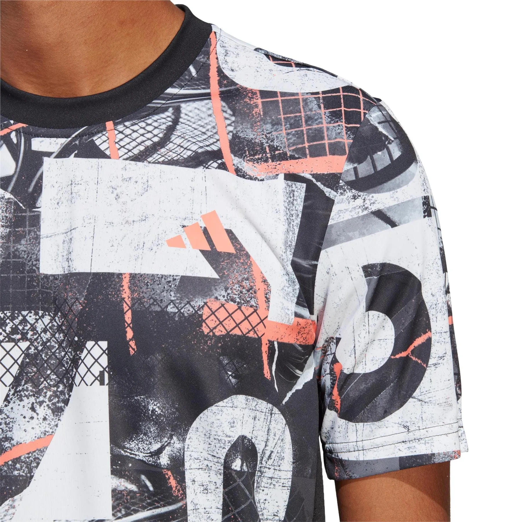 adidas Club Mens Graphic T-Shirt - White / Black