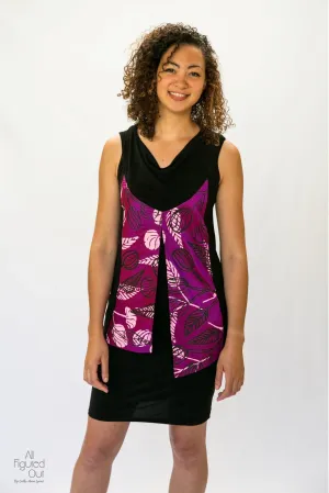 All Figured Out Top - Karina Pink Leaves