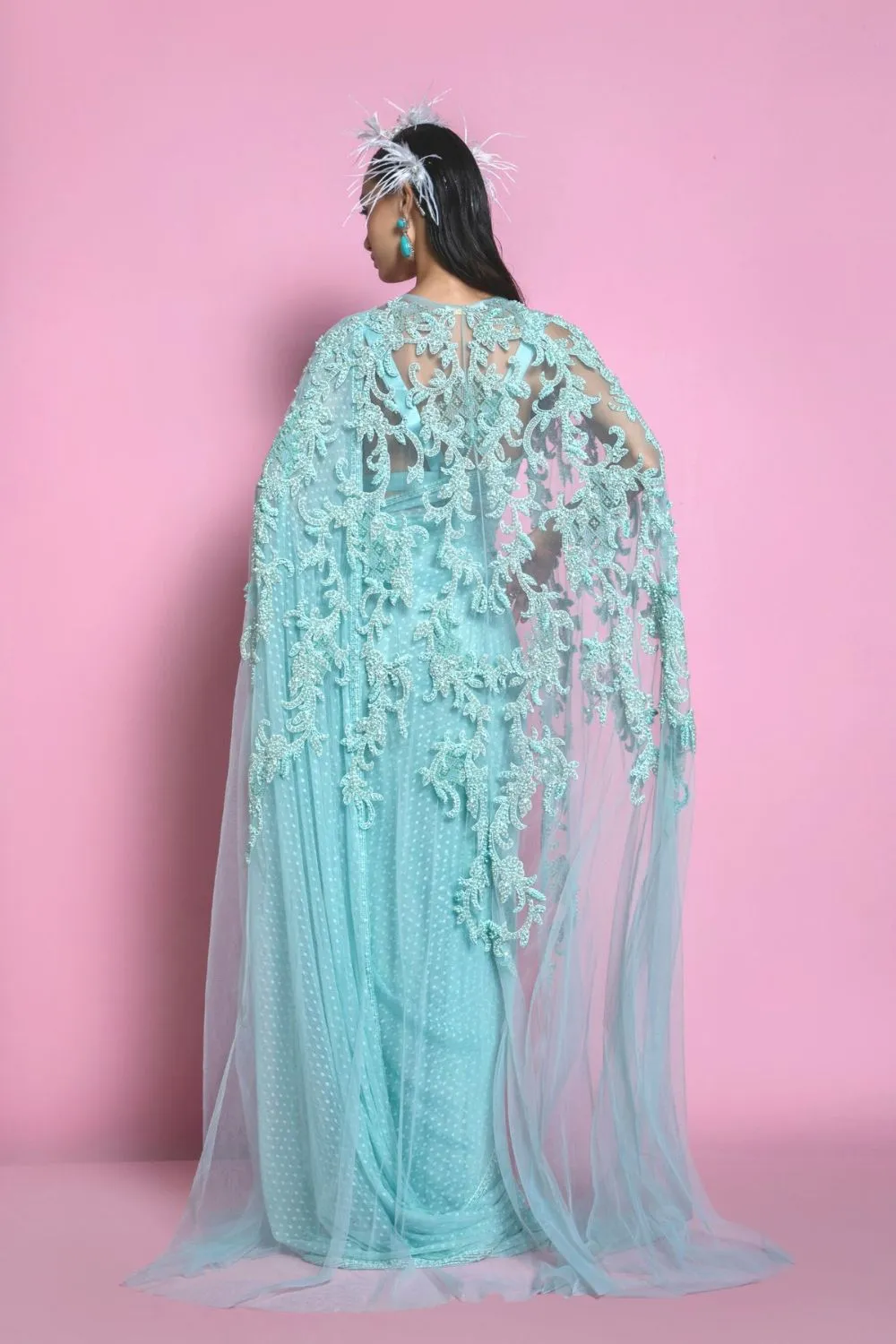 Anaya Cape Saree Set