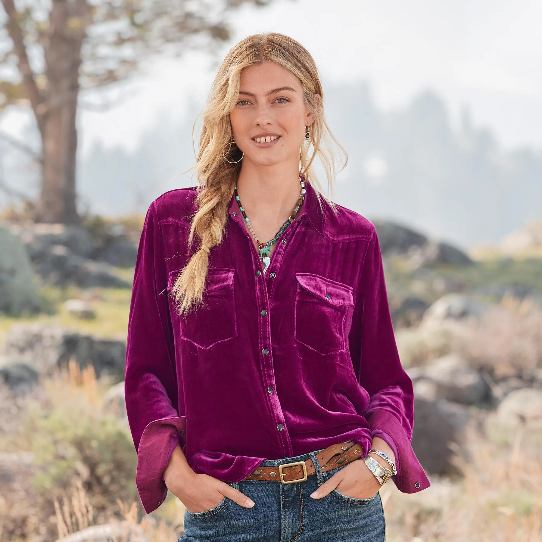 Anja Velvet Shirt