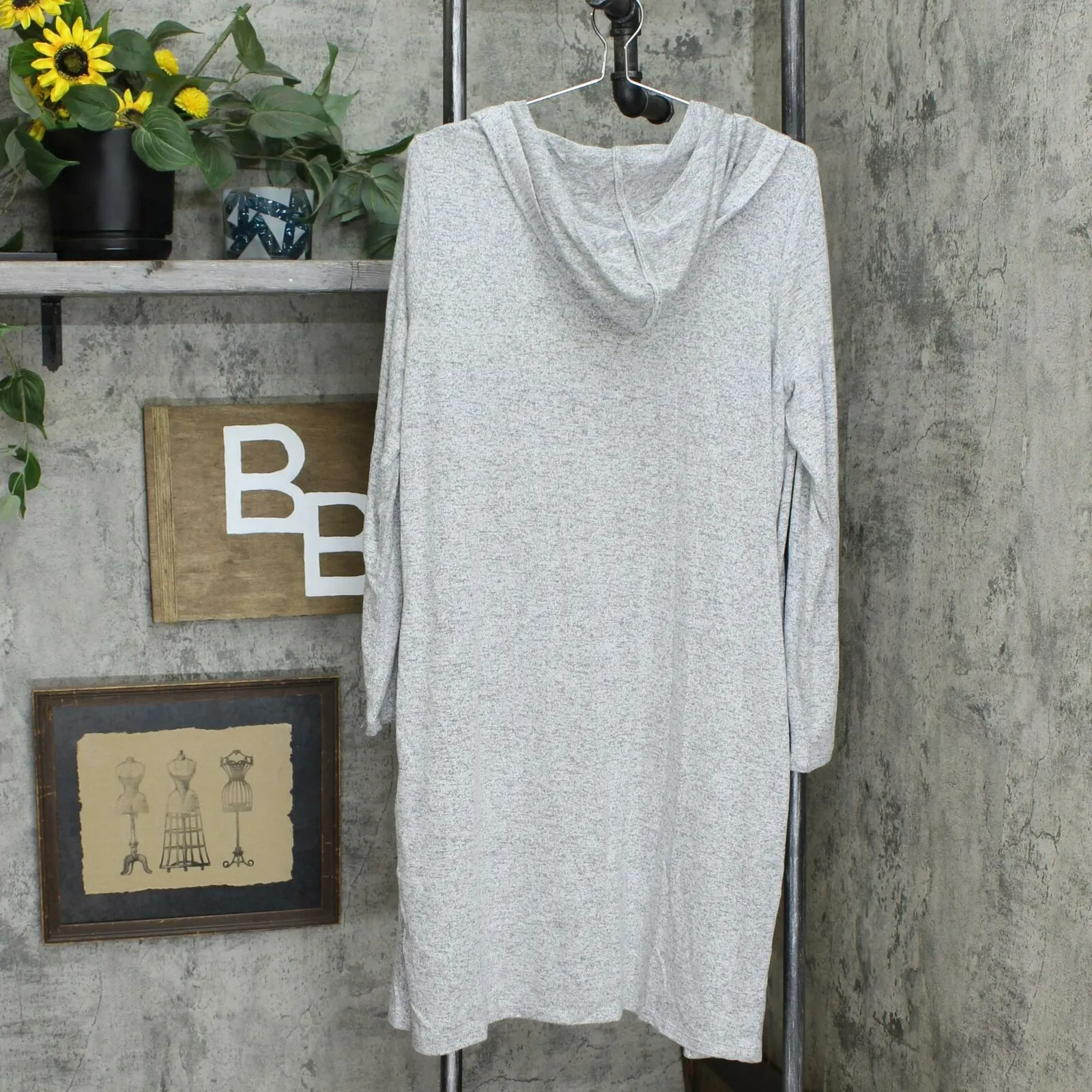 AnyBody Women's Brushed Hacci Knit Wrap Duster Cardigan