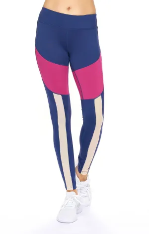 AQ1031 Mid-Rise Calypso Mesh Full Length Leggings