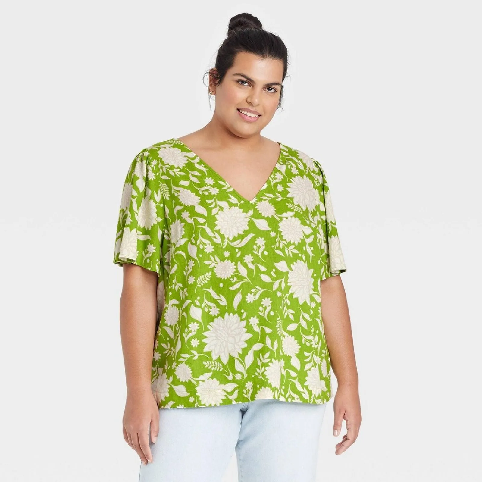 Ava & Viv Women's Plus Size Short Sleeve Blouse