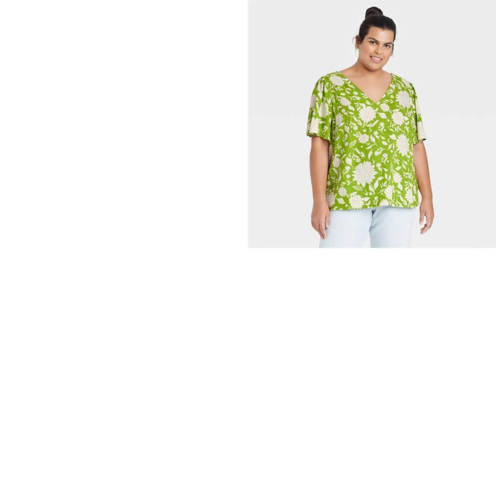 Ava & Viv Women's Plus Size Short Sleeve Blouse
