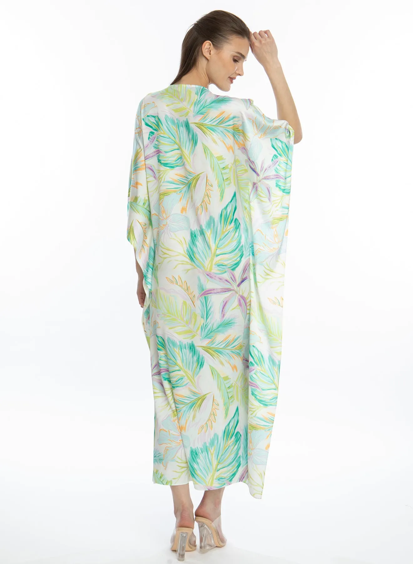 Bahamas Green Long Caftan