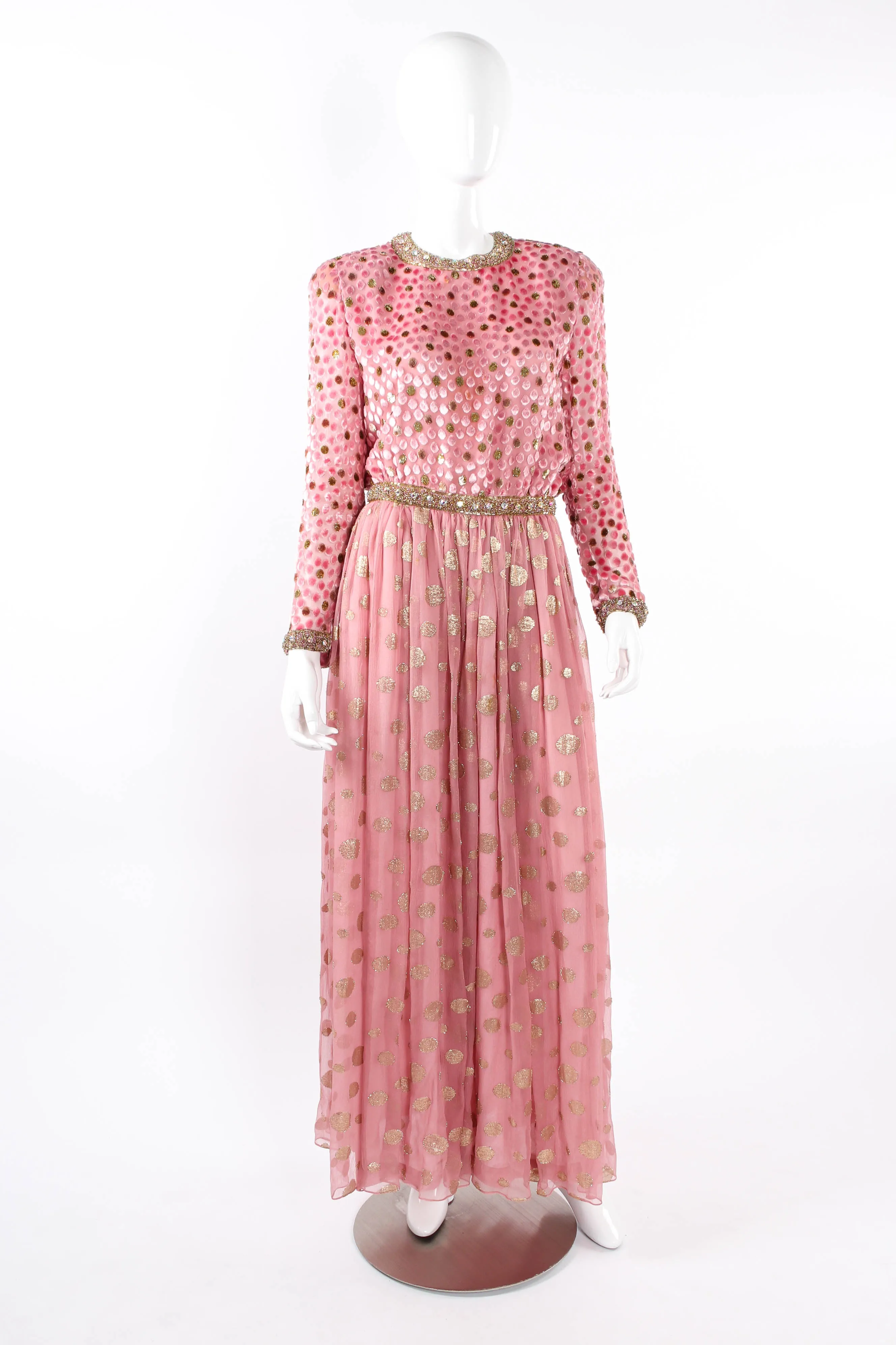 Beaded Textured Dot Dress