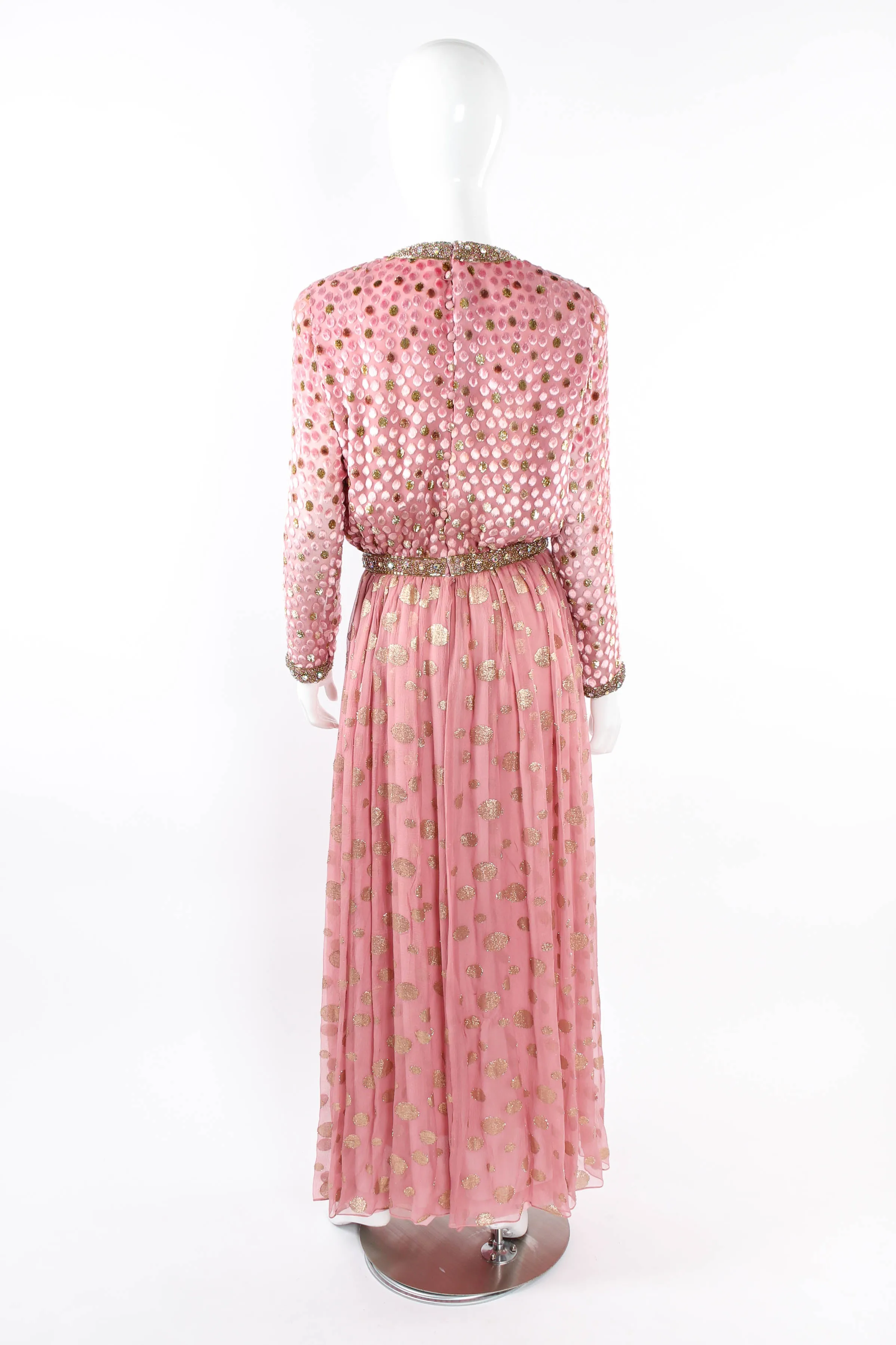 Beaded Textured Dot Dress