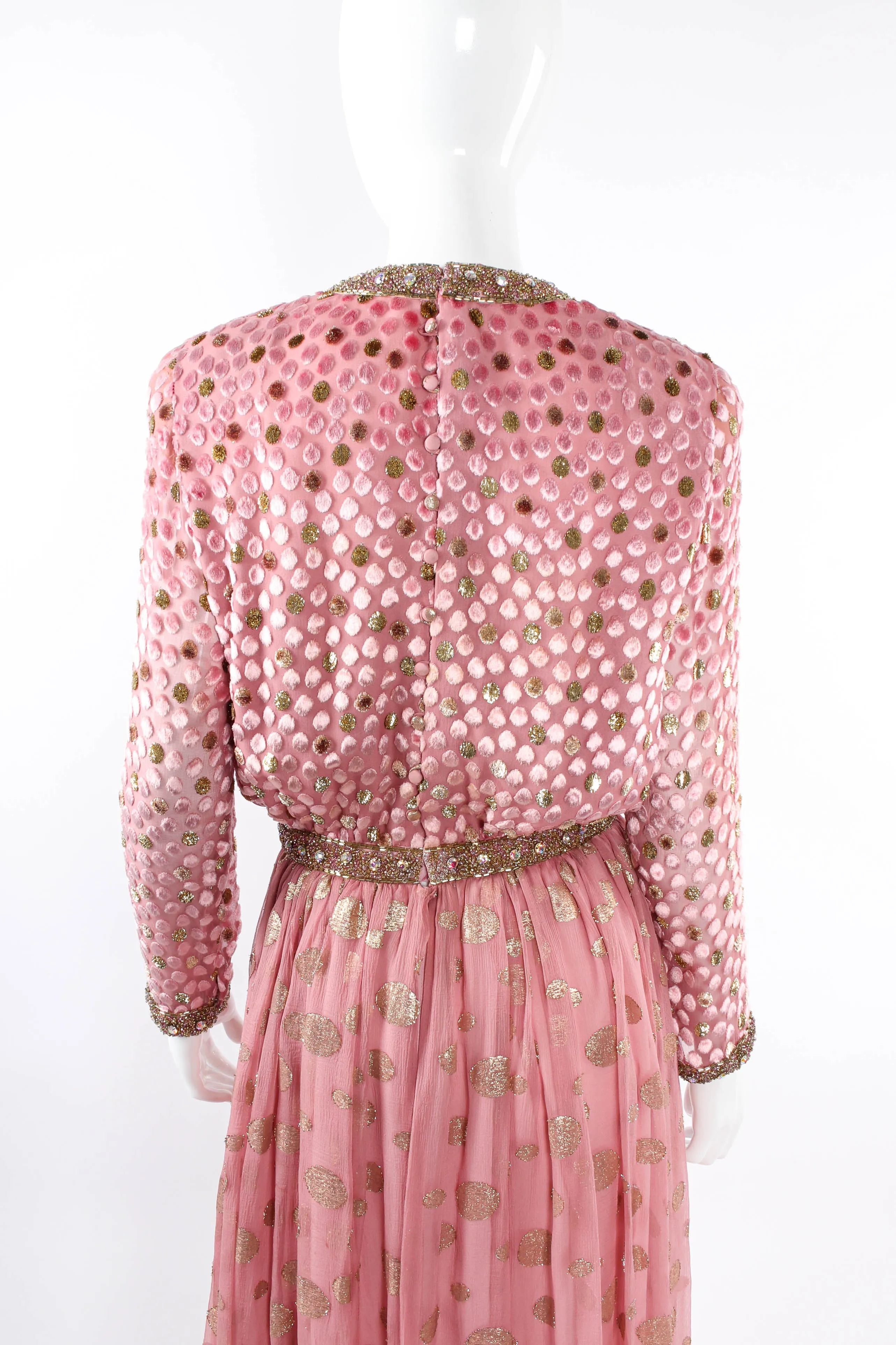 Beaded Textured Dot Dress