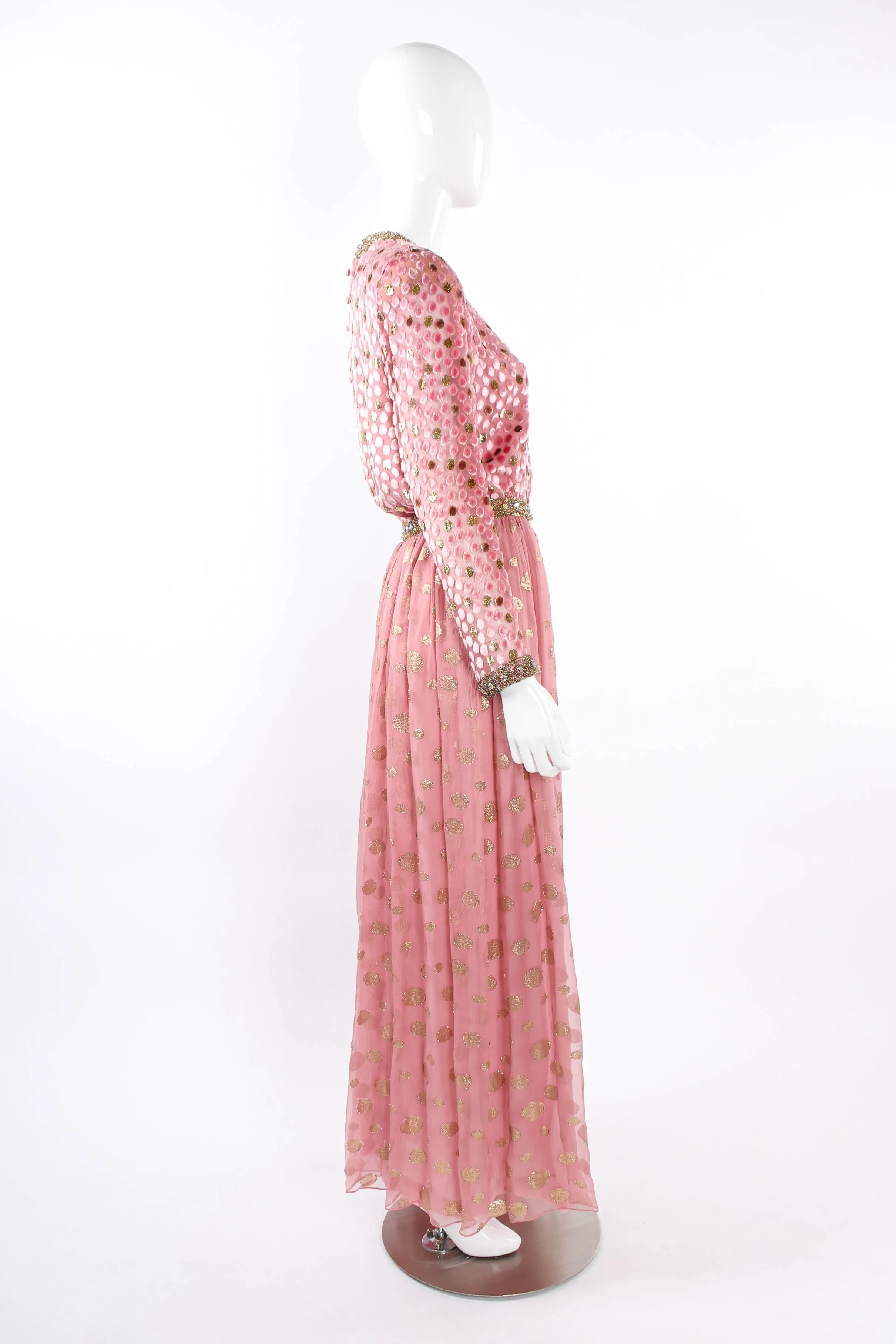 Beaded Textured Dot Dress