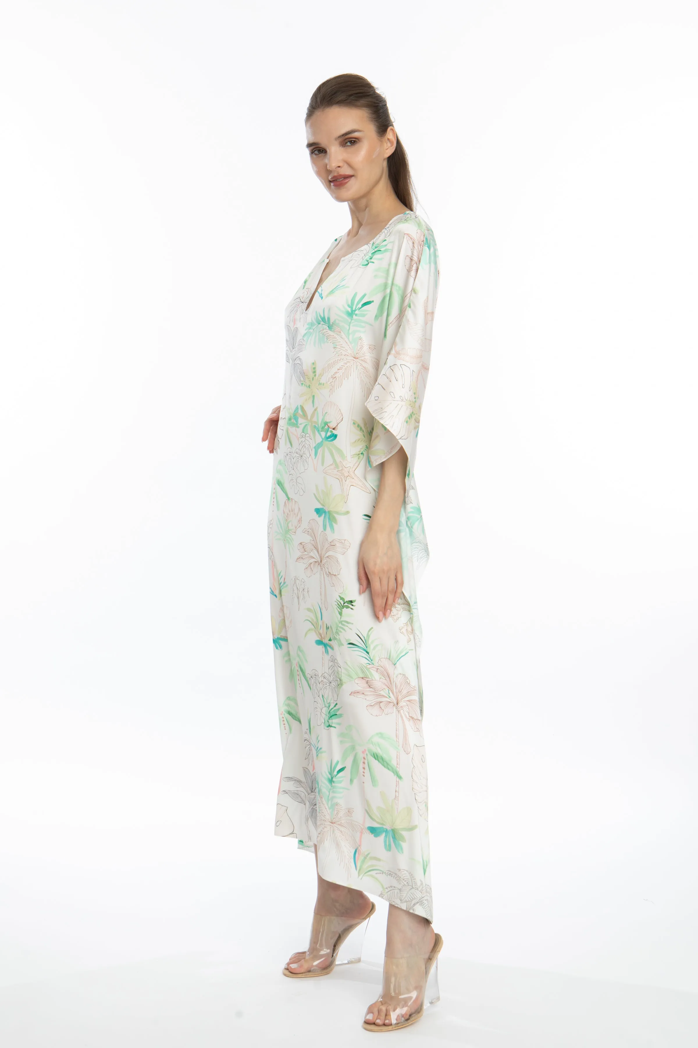 Beauty and the Beach Long Caftan