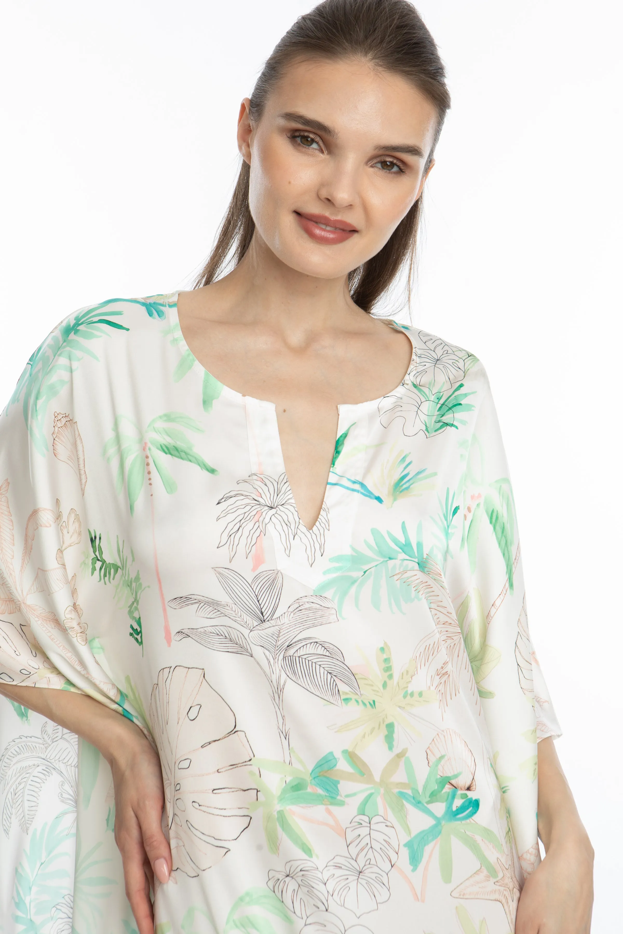 Beauty and the Beach Long Caftan