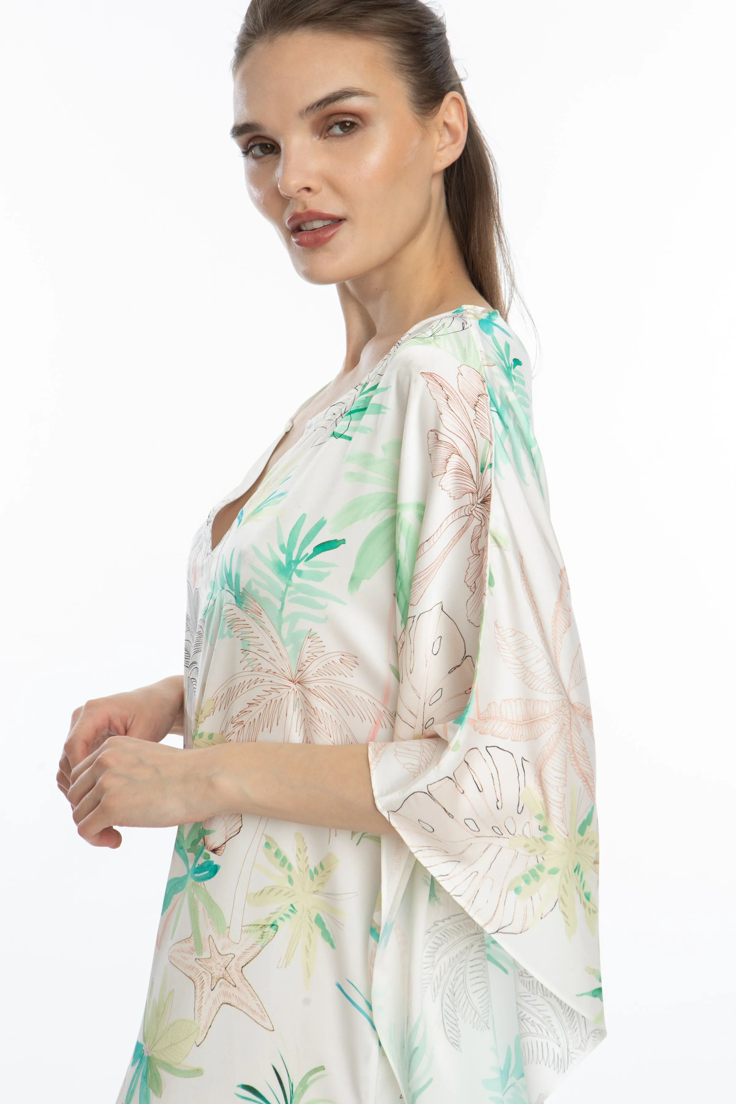 Beauty and the Beach Long Caftan
