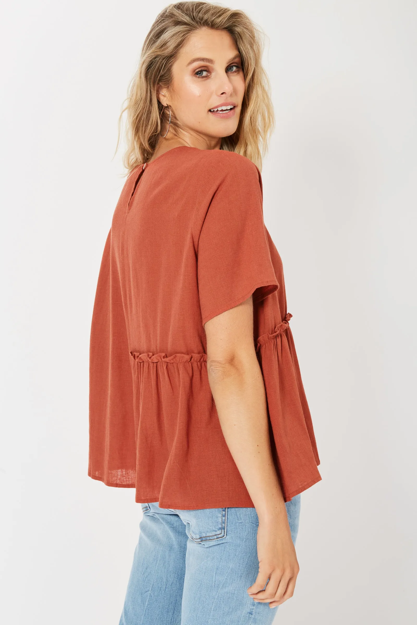 Belize top in Rust by Haven