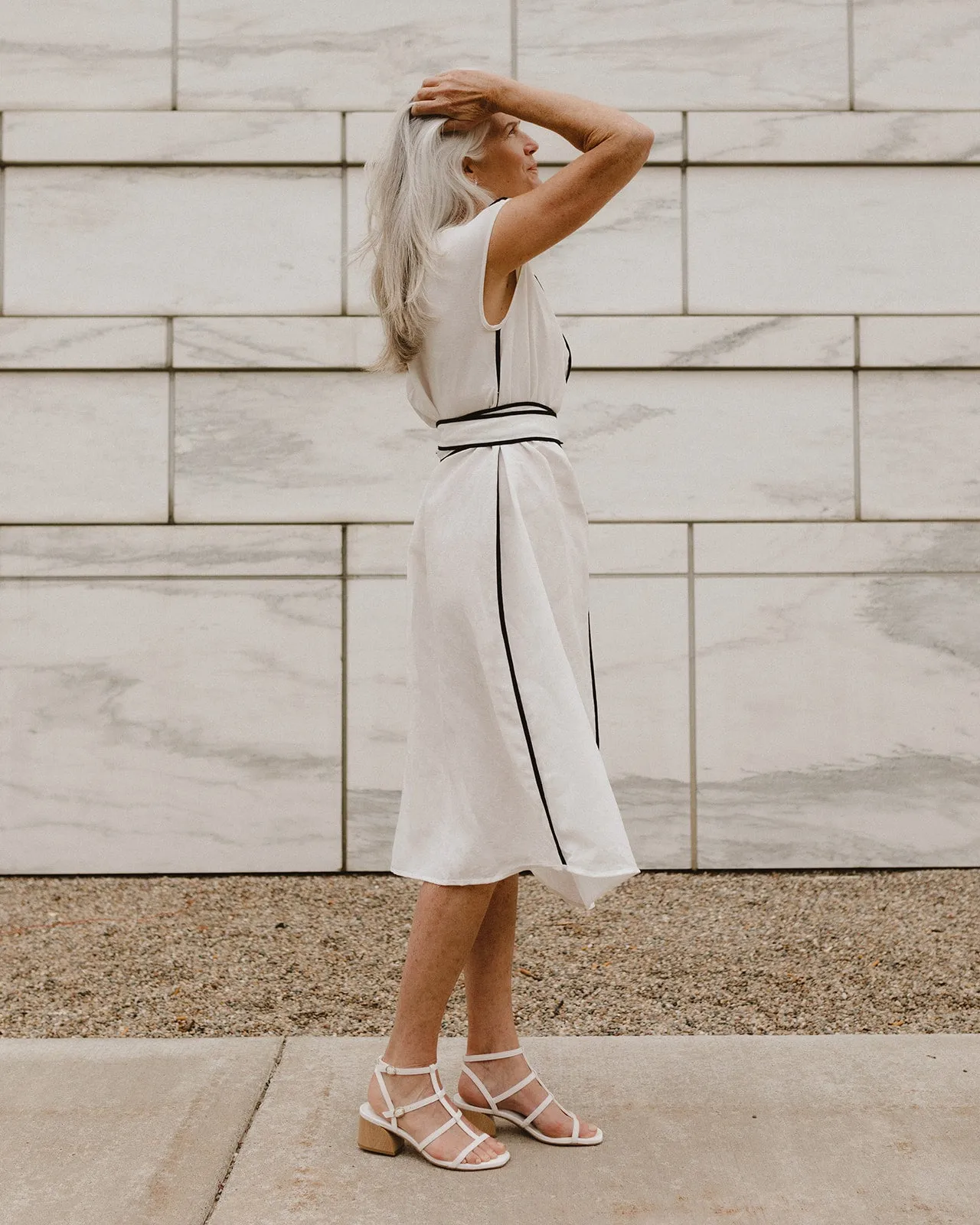 Biane Reversible Linen Blend Dress - Off-White