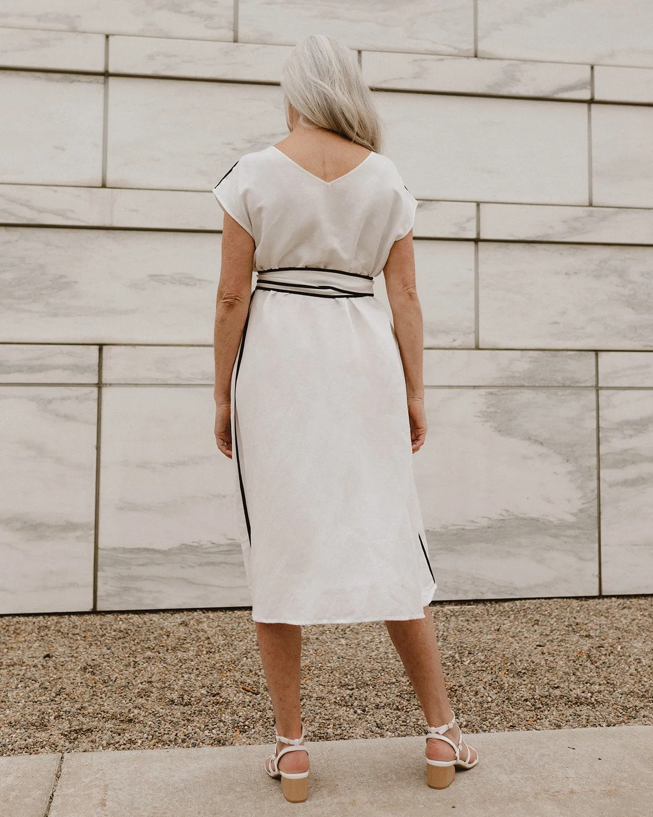 Biane Reversible Linen Blend Dress - Off-White
