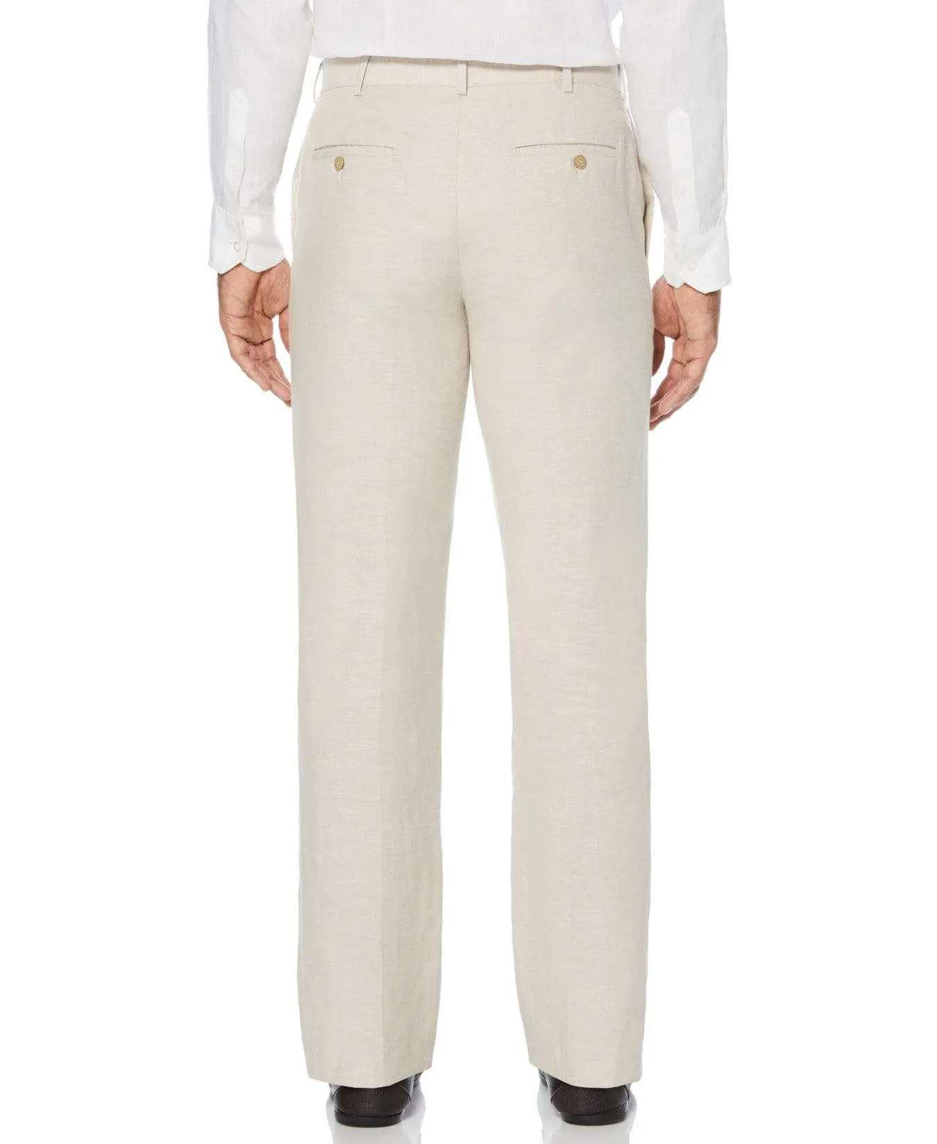 Big & Tall Linen-Blend Flat Front Pants