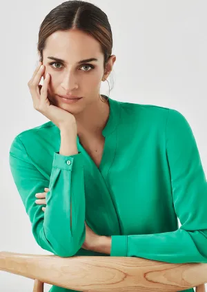 Biz Corporates 44210 Ladies Long Sleeve Plain Blouse