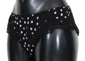 Black Silk Lace Stretch Underwear Bottoms