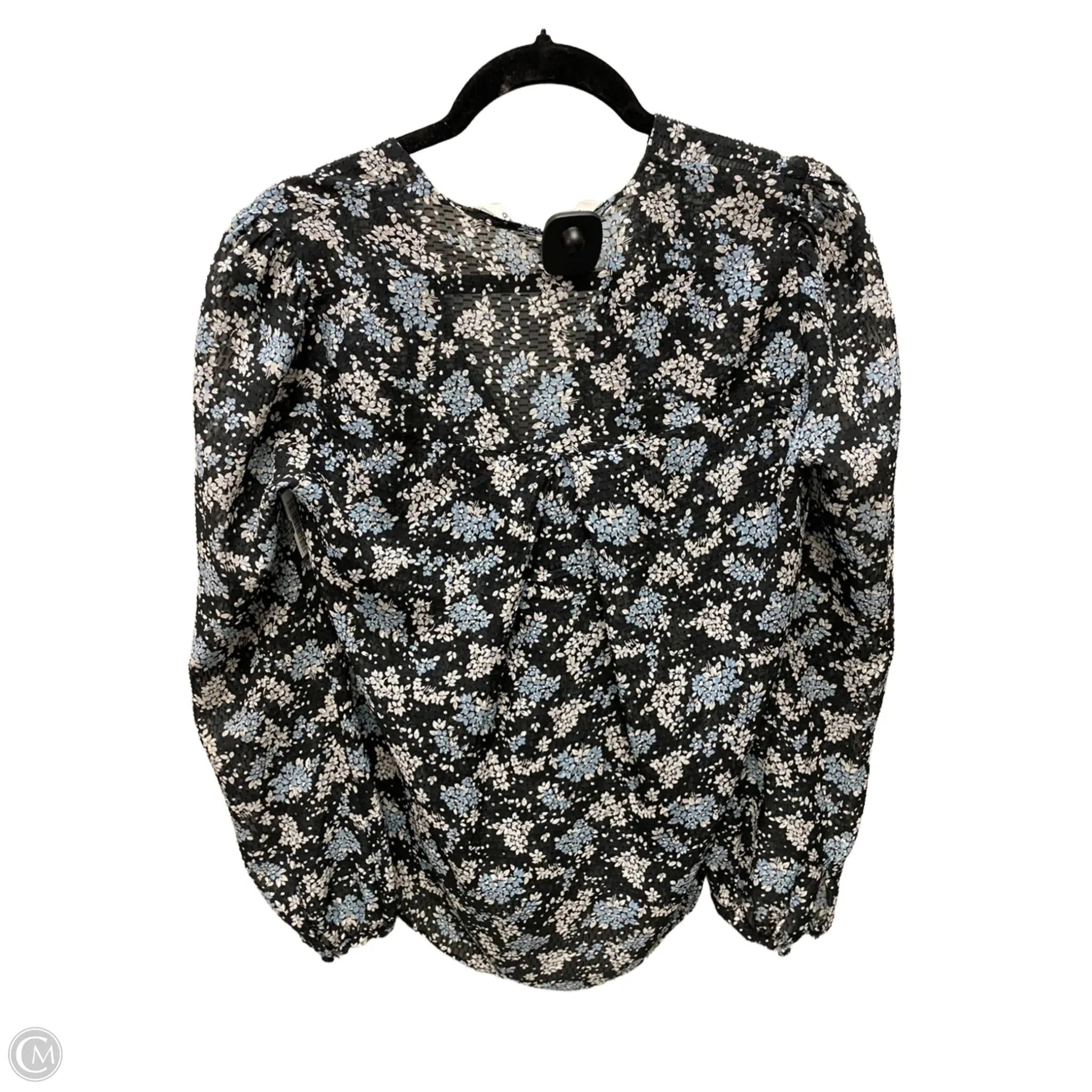 Blouse Long Sleeve By Veronica Beard In Floral Print, Size: S