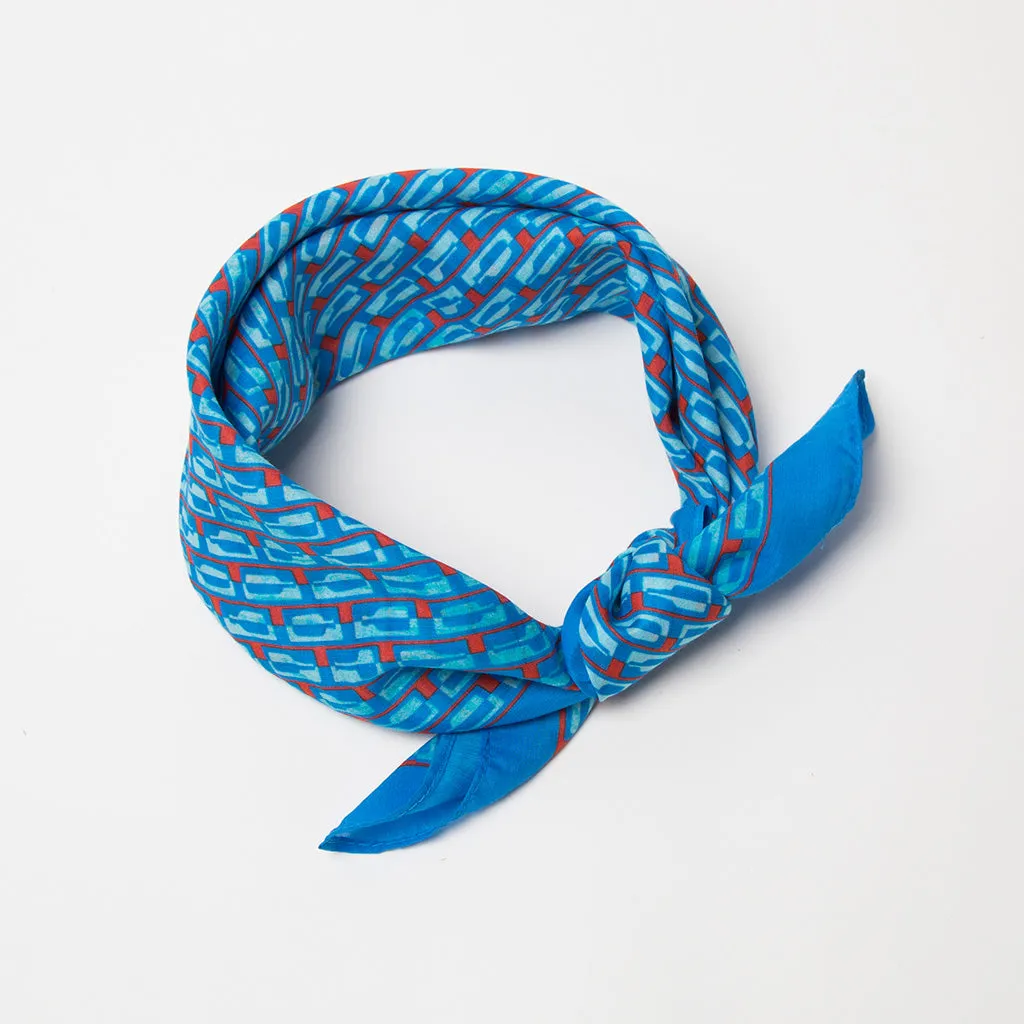 Bourbon Row© Neckerchief | Brilliant Blue   Red