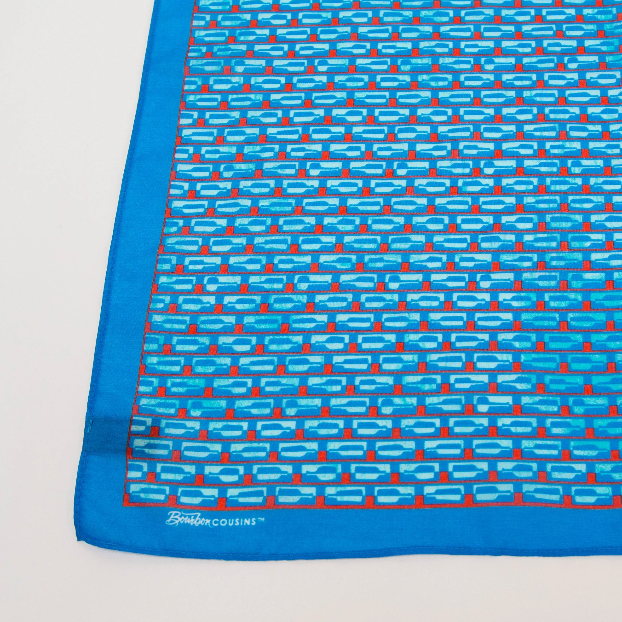 Bourbon Row© Neckerchief | Brilliant Blue   Red