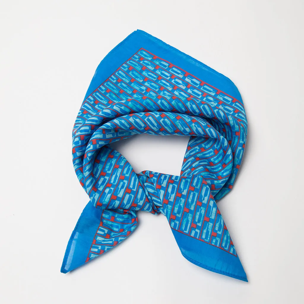 Bourbon Row© Neckerchief | Brilliant Blue   Red