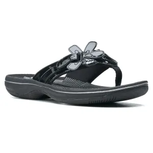 Brinkley Flora Women's Thong Sandals in Patent