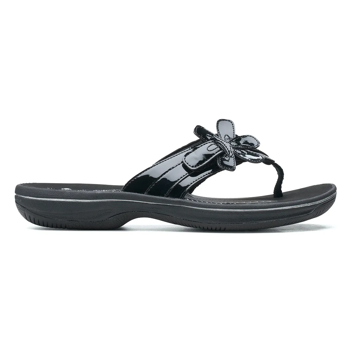 Brinkley Flora Women's Thong Sandals in Patent