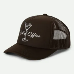 Brixton Out Of Office Netplus Trucker Hat - Pinecone Brown/Pinecone Brown