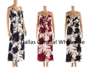 Bulk Ruffle Maxi Dresses For Women's - Assorted