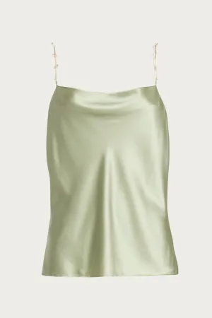 BUSY COWLNECK SILK-BLEND CAMISOLE