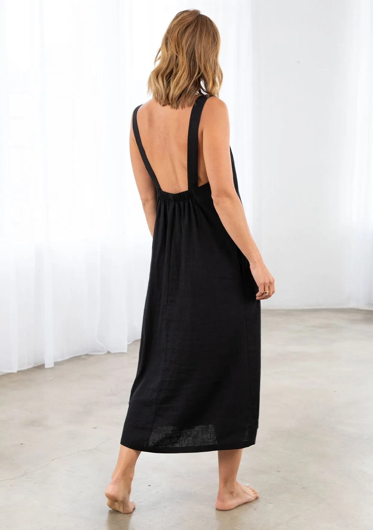 Canyon Linen Midi Dress