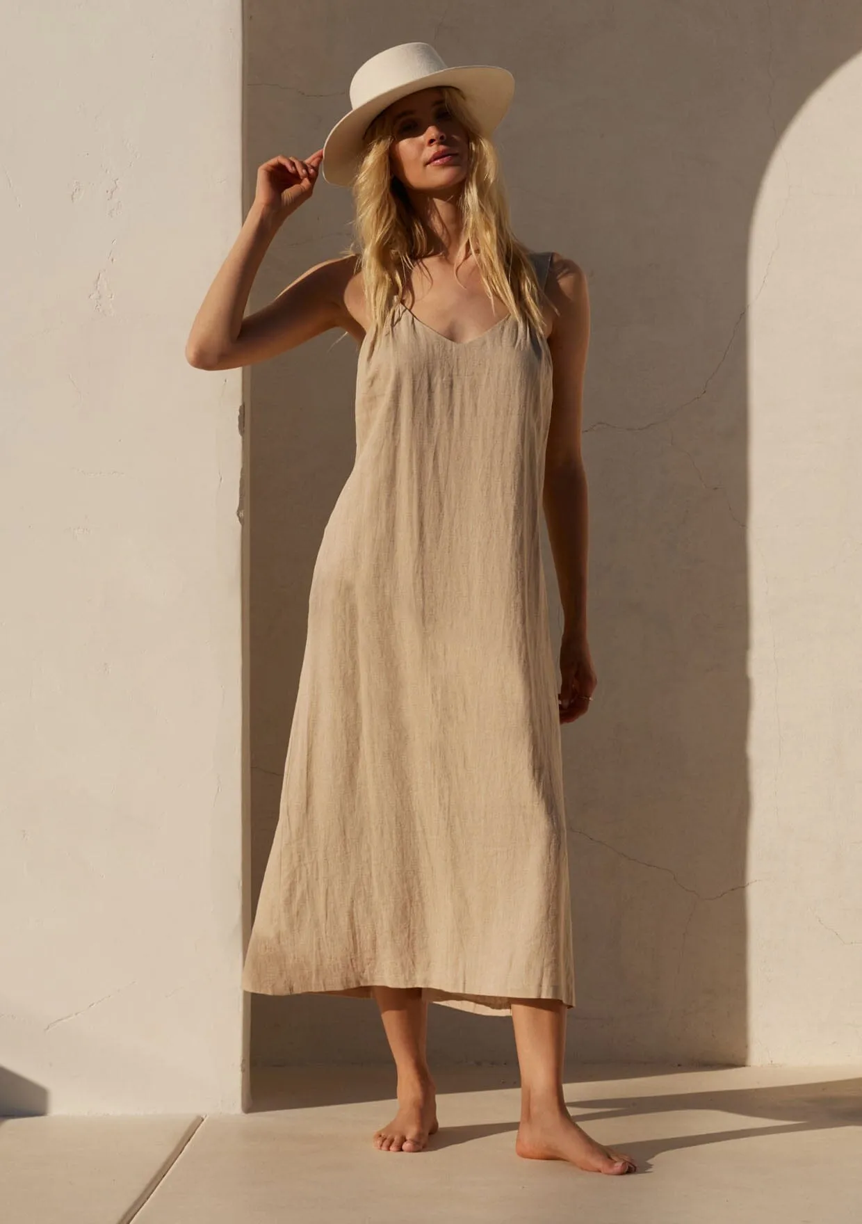 Canyon Linen Midi Dress