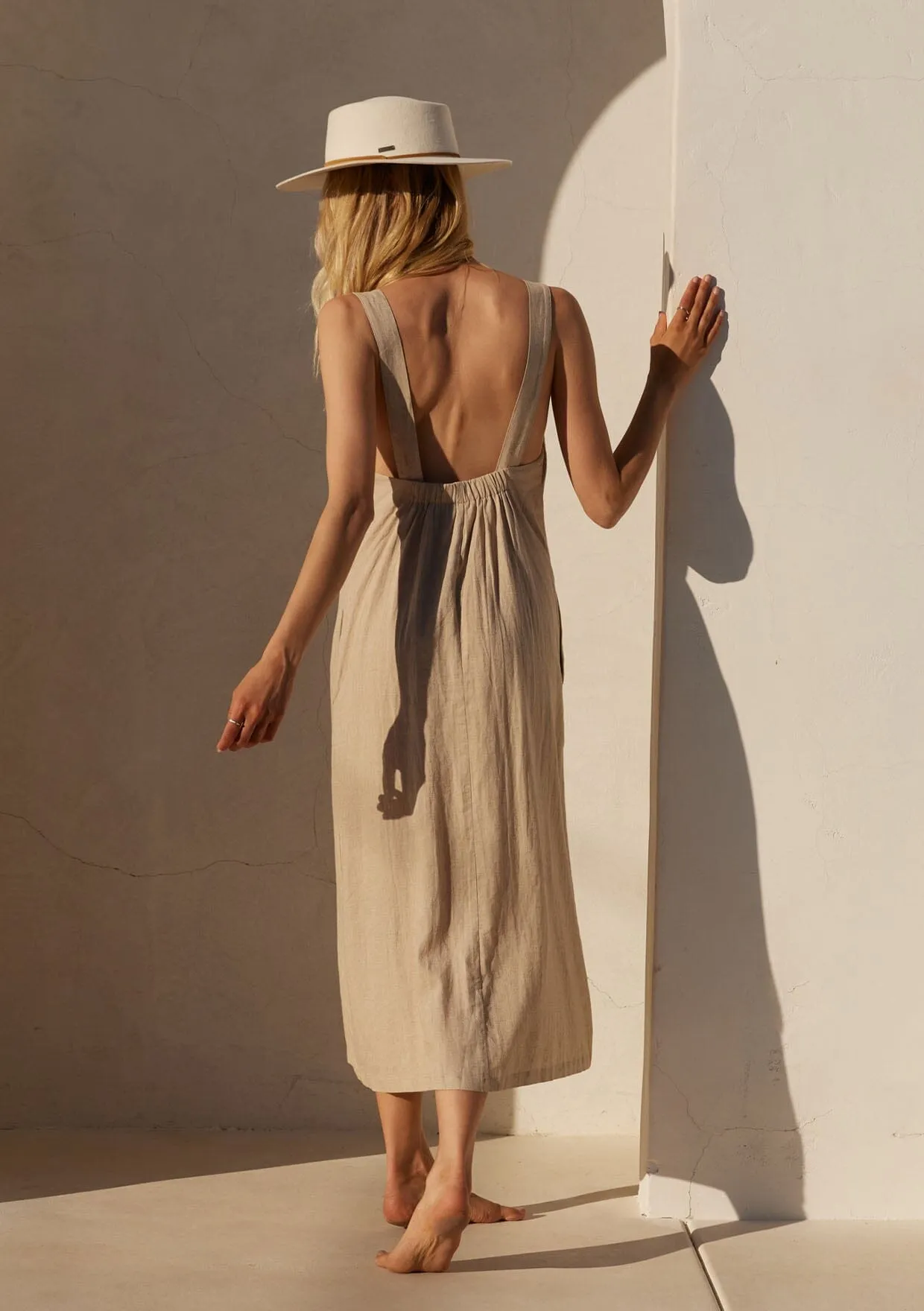 Canyon Linen Midi Dress