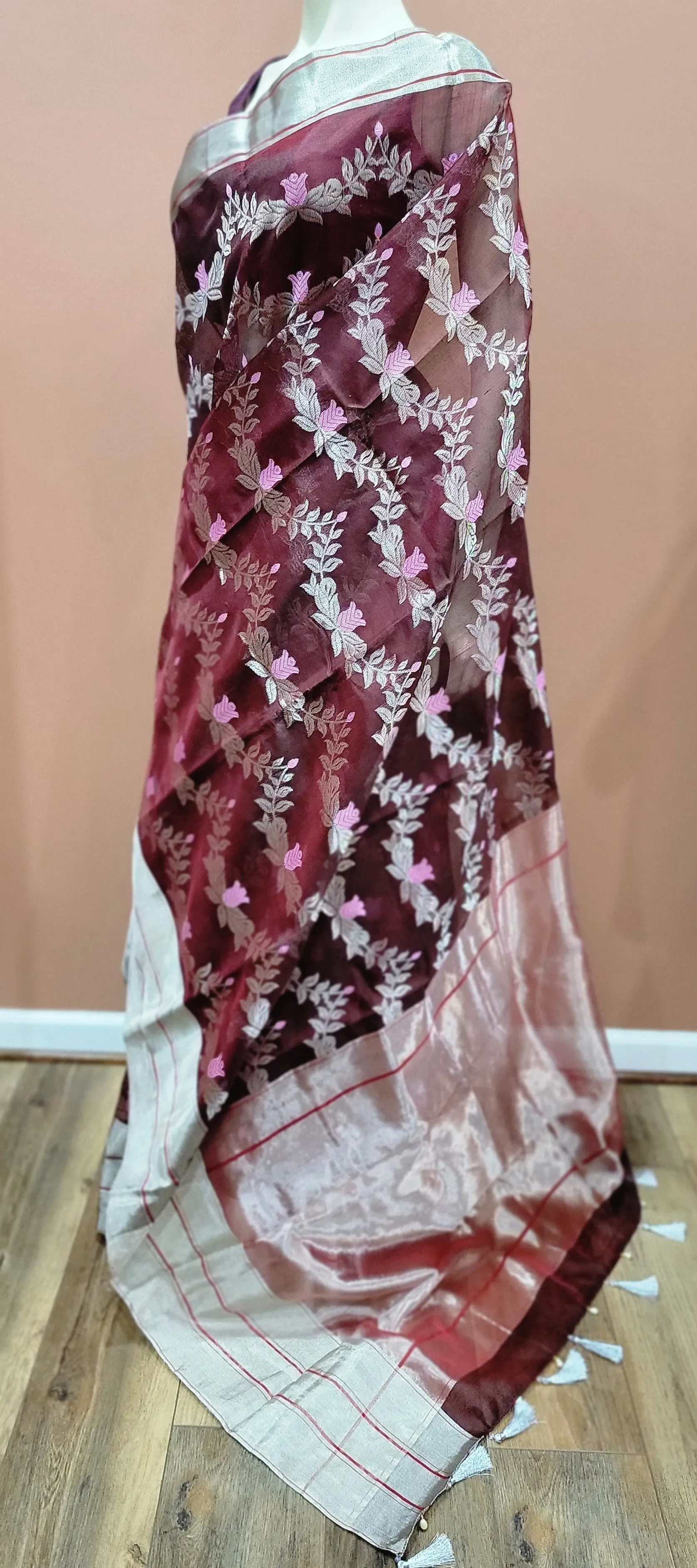 Chanderi Pattu Saree Collection w/ Custom Blouse