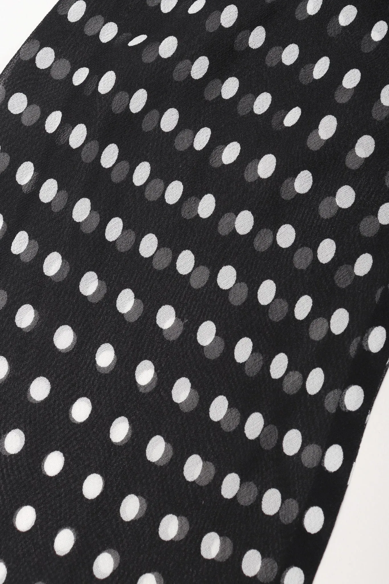Chiffon Dot Feather Tie Top