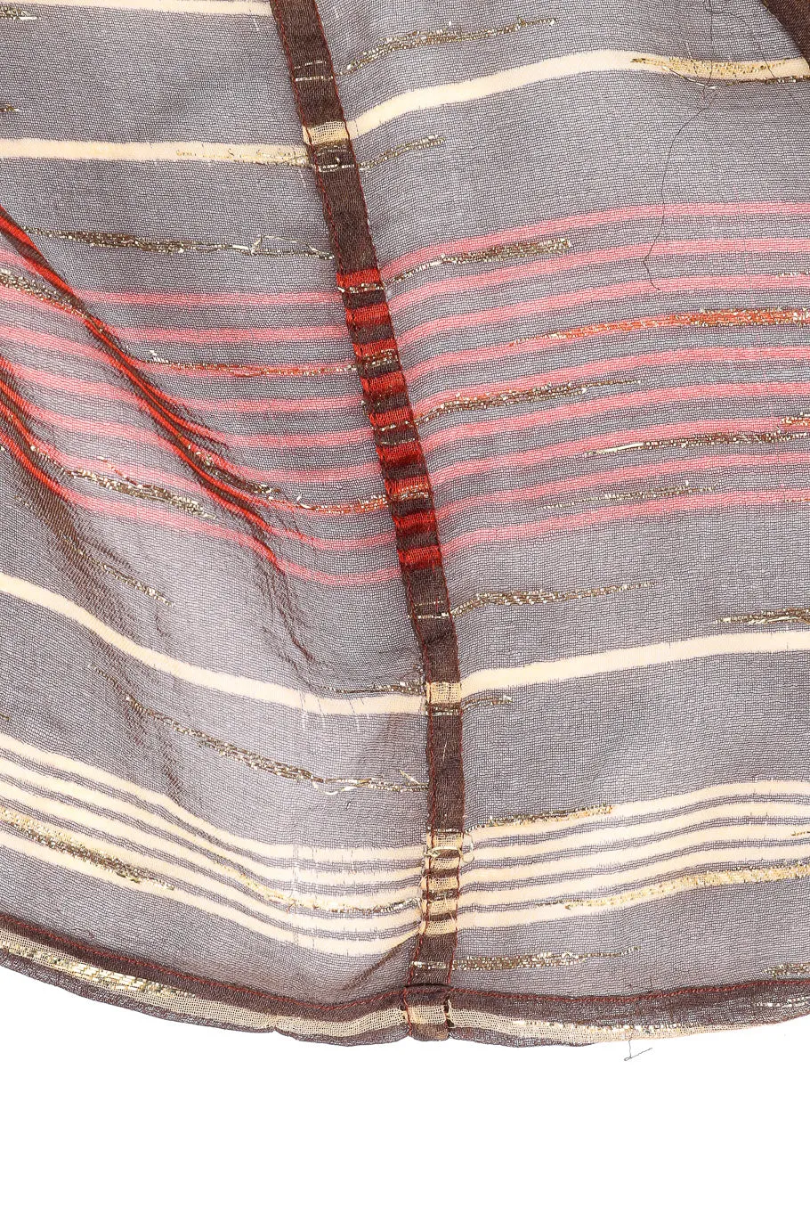 Chiffon Stripe Peasant Top