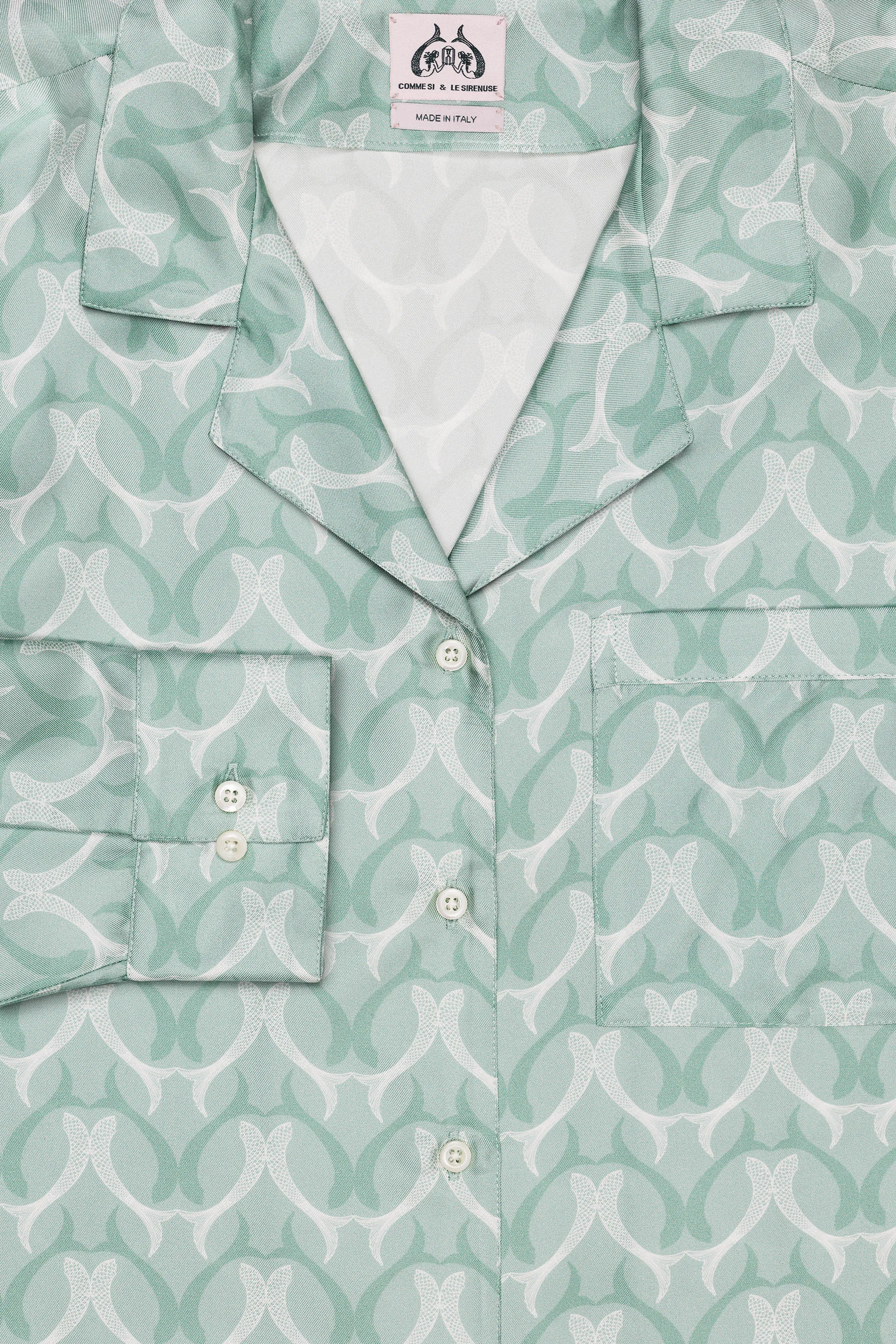 Comme Si & Le Sirenuse, Shirtdress, Silk Twill